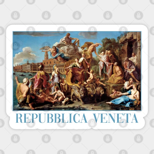 The Triumph of Venice by Batoni Sticker by academic-art